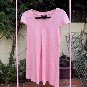 Say What? Pink Knit Tunic Top